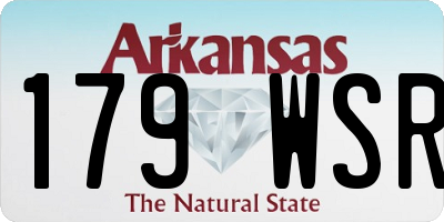 AR license plate 179WSR