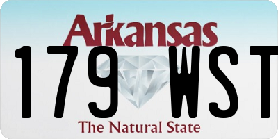 AR license plate 179WST