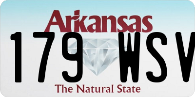 AR license plate 179WSV