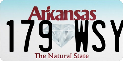AR license plate 179WSY