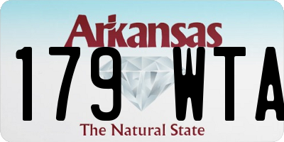 AR license plate 179WTA