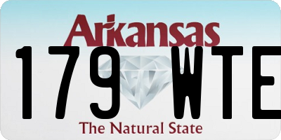 AR license plate 179WTE