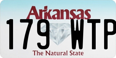 AR license plate 179WTP