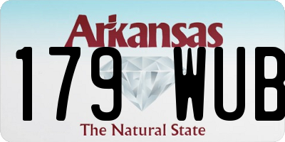 AR license plate 179WUB