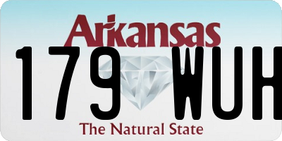 AR license plate 179WUH