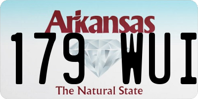 AR license plate 179WUI