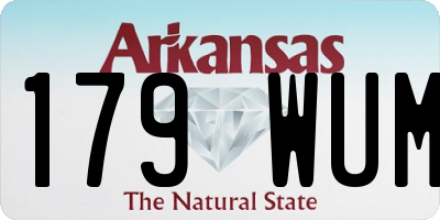 AR license plate 179WUM