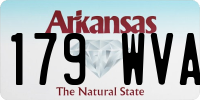 AR license plate 179WVA