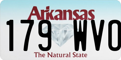 AR license plate 179WVO
