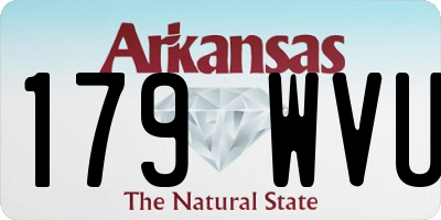 AR license plate 179WVU