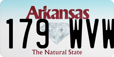 AR license plate 179WVW