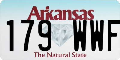 AR license plate 179WWF