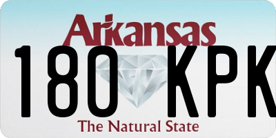 AR license plate 180KPK