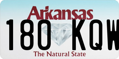 AR license plate 180KQW