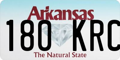AR license plate 180KRC