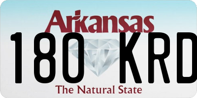 AR license plate 180KRD