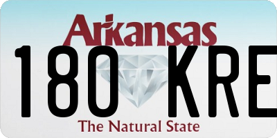 AR license plate 180KRE