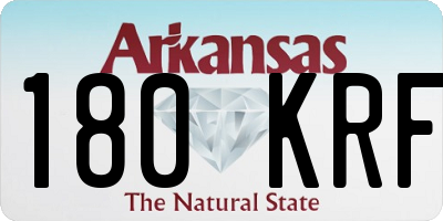 AR license plate 180KRF