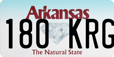 AR license plate 180KRG