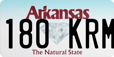 AR license plate 180KRM