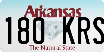 AR license plate 180KRS