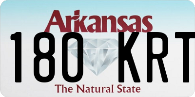 AR license plate 180KRT