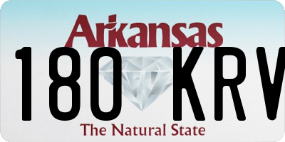 AR license plate 180KRV