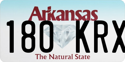 AR license plate 180KRX