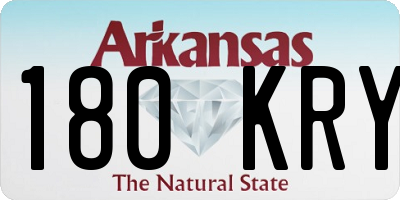 AR license plate 180KRY