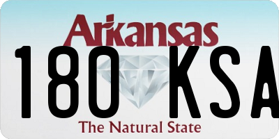 AR license plate 180KSA