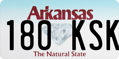 AR license plate 180KSK