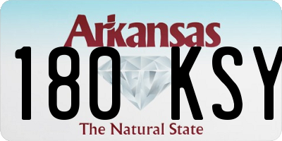 AR license plate 180KSY