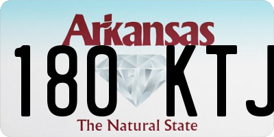 AR license plate 180KTJ