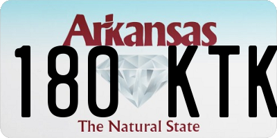 AR license plate 180KTK