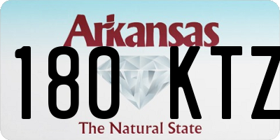 AR license plate 180KTZ