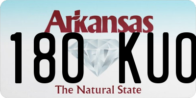 AR license plate 180KUO