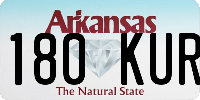 AR license plate 180KUR