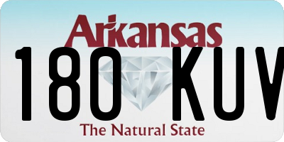 AR license plate 180KUV