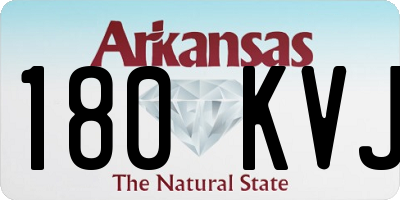 AR license plate 180KVJ