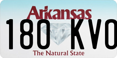 AR license plate 180KVO