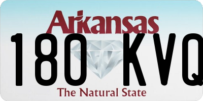 AR license plate 180KVQ