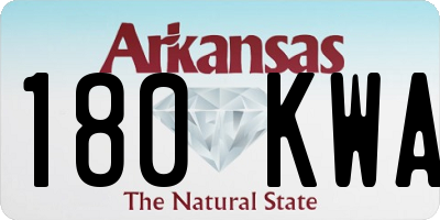 AR license plate 180KWA