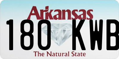 AR license plate 180KWB