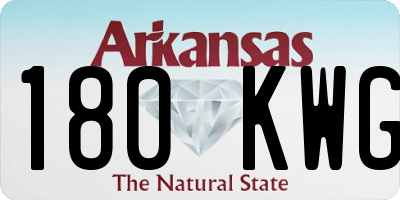 AR license plate 180KWG