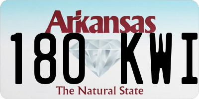 AR license plate 180KWI