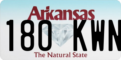 AR license plate 180KWN