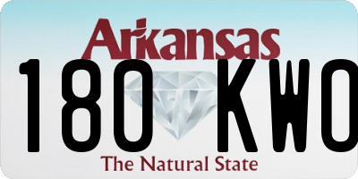 AR license plate 180KWO