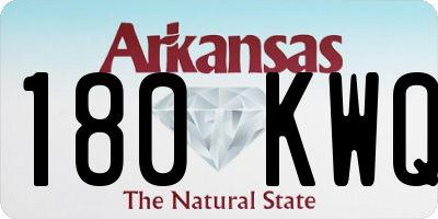 AR license plate 180KWQ
