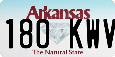 AR license plate 180KWV