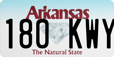 AR license plate 180KWY
